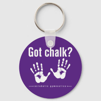 Acrobat Gymnastics heeft Chalk Button Sleutelhanger