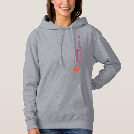 Acrobat Gymnastics Women's Hooded Sweatshirt (Voorkant)