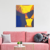Acrobat Headstand Art Single Canvas Afdruk (Insitu (Woonkamer))