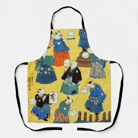 Acrobat of the Cats, Kuniyoshi, Ukiyo-e Schort (Voorkant)