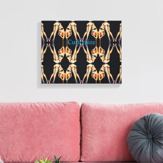 Acrobat  Pinups Thunder_Cove Canvas Afdruk (Insitu (Woonkamer))