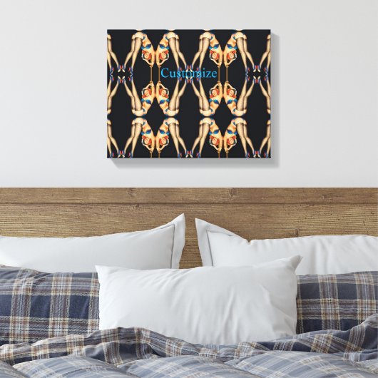Acrobat  Pinups Thunder_Cove Canvas Afdruk (Insitu (Slaapkamer))