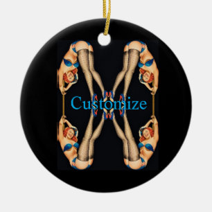Acrobat Pinups Thunder_Cove Keramisch Ornament