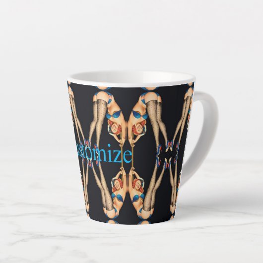 Acrobat  Pinups Thunder_Cove Latte Mok (Rechterhoek)