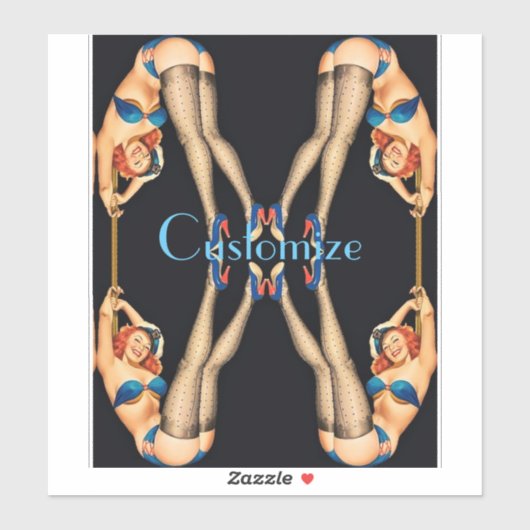 Acrobat Pinups Thunder_Cove Sticker (Vel)