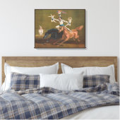Acrobaten te paard. canvas afdruk (Insitu (Slaapkamer))