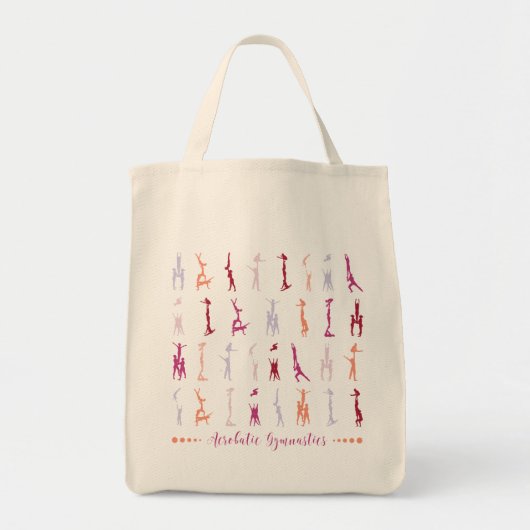 Acrobatic Gymnastics Skills Montage Tote Bag (Devant)