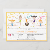 acrobatie plaisir anniversaire enfants Invitation (Devant)