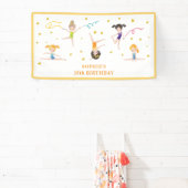 Acrobatiek leuke verjaardag kinder spandoek (Insitu)