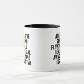 Acronyme café typographie noire Mug (Centre)