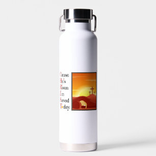 Acronyme Christ Bouteille d'eau blanche