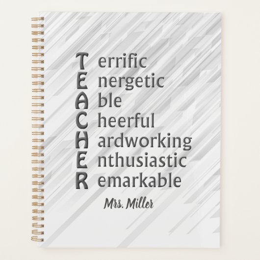 Acronyme pour Enseignants Nom Grey (Devant)