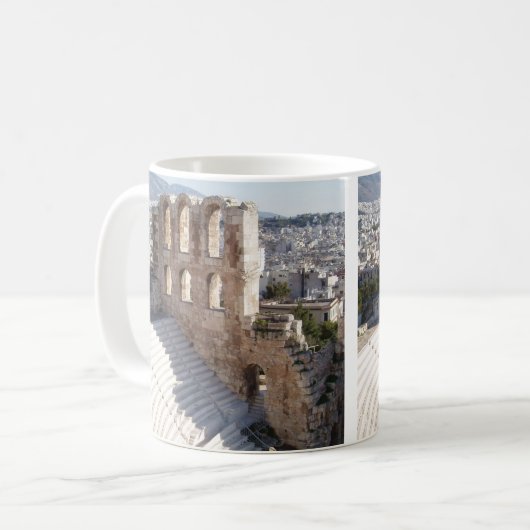 Acropole d'Athènes Café Mug (Devant gauche)