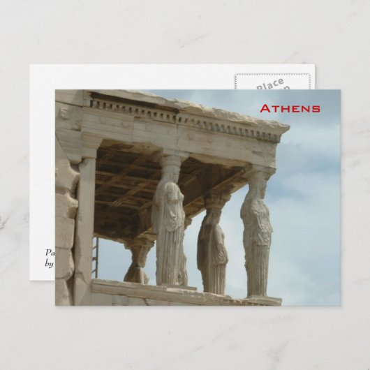 Acropolis - Athene Briefkaart (Voorkant / Achterkant)