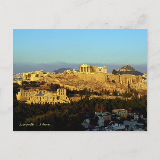Acropolis - Athene Briefkaart (Voorkant)