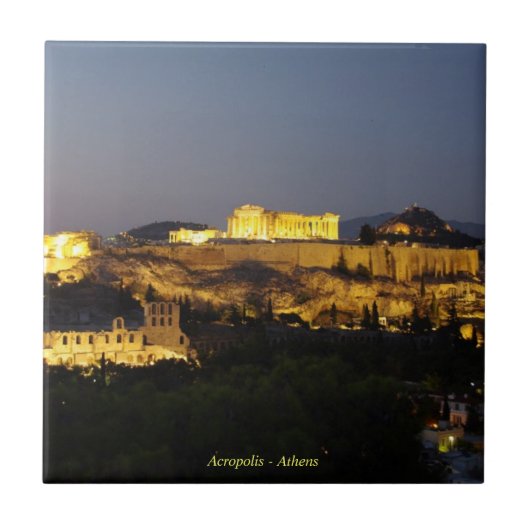 Acropolis - Athene Tegeltje (Voorkant)