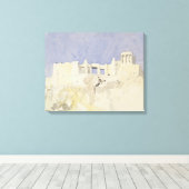Acropolis Athens 1994 Canvas Afdruk (Insitu (Houten vloer))