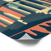 Acropolis Athens Grecce Minimalist art Poster (Hoek)