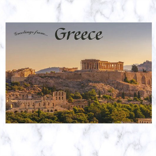 Acropolis Athens Griekenland Briefkaart