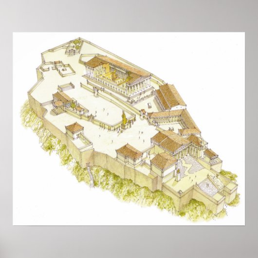 Acropolis Athens Poster (Voorkant)