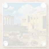 Acropolis Glazen Onderzetter (Achterkant)