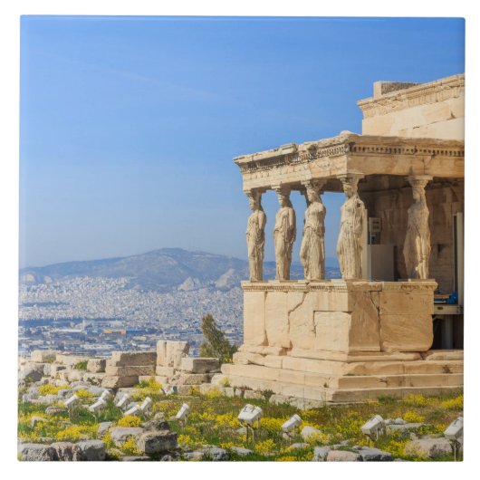 Acropolis hill, Athene, Griekenland Tegeltje (Voorkant)