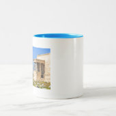 Acropolis hill, Athene, Griekenland Tweekleurige Koffiemok (Center)