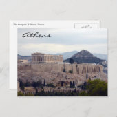 acropolis hill briefkaart (Voorkant / Achterkant)