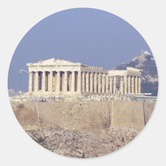 acropolis ronde sticker (Voorkant)