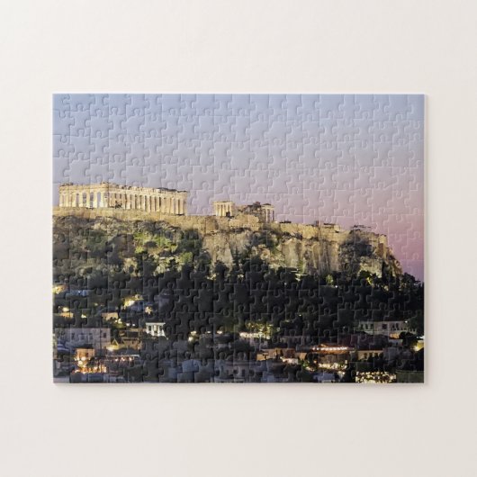 Acropolis 's Nachts Puzzel (Horizontaal)