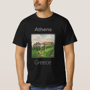 Acropolis Uitzicht van Beneden, Athene, Griekenlan T-shirt