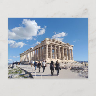 Acropolis van Athene, Griekenland Briefkaart