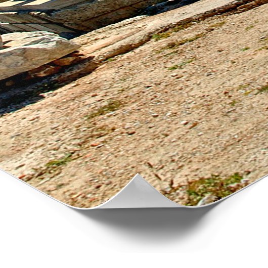 Acropolis van Lindos Poster (Hoek)