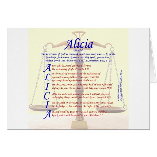 Acrostiche D Alicia Zazzle Be