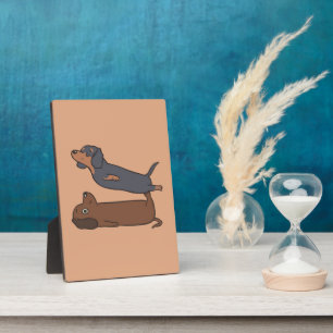 Acroyoga Dachshund Dachshund Lover Gift Fotoplaat