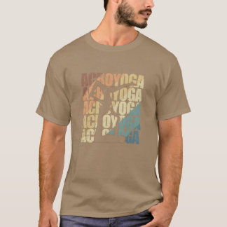 Acroyoga Sport Fitness Balans vriend T-shirt