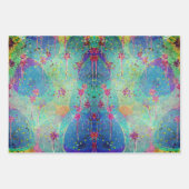 acryl abstracte kunst in levendige kleuren inpakpapier vel (Voorkant 3)