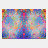 acryl abstracte kunst in levendige kleuren inpakpapier vel (Voorkant 2)