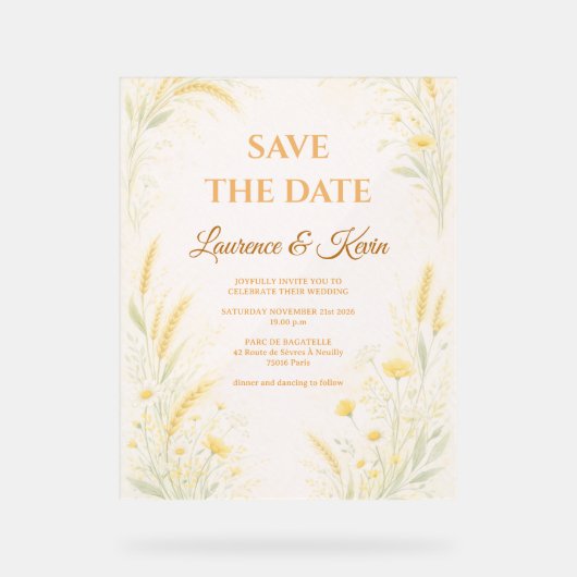 Acryl bord (Voorkant)