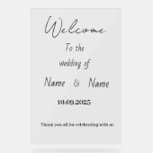 Acryl bruiloft teken acryl bord (Voorkant)