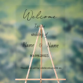 Acryl bruiloft teken bord (Neutraal)