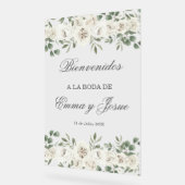 Acryl bruiloft welkom teken in het Spaans Acryl Bord (Hoek)