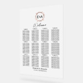 Acryl Bruiloft Zitkaarten Tekens | Eucalyptus Bord (Hoek)