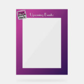 Acryl Display Lijst 8.5x11 Slip Sheet Lijst (Voorkant)
