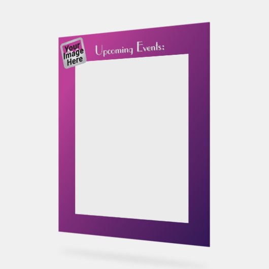 Acryl Display Lijst 8.5x11 Slip Sheet Lijst (Hoek)