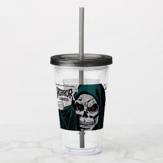 Acryl drinkbeker met 1950's HORROR Comics