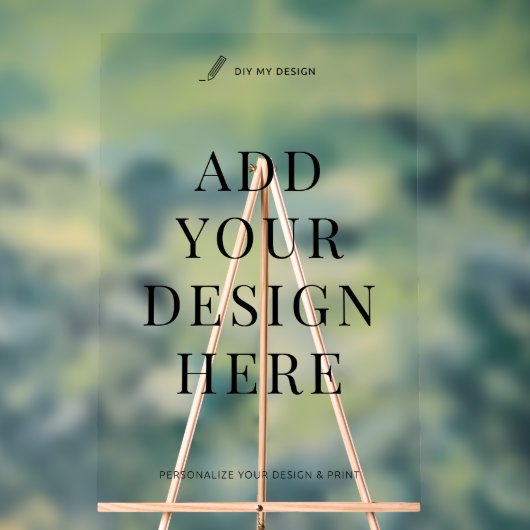 Acryl Event Sign Printing 24x36" Custom Design Acryl Bord (Neutraal)