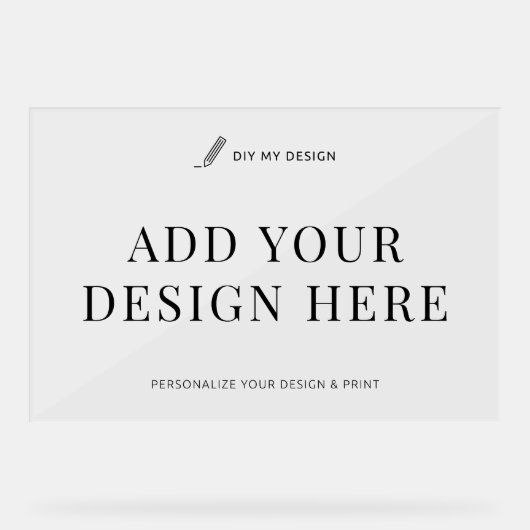 Acryl Event Sign Printing 36x24" Horizontaal Acryl Bord (Voorkant)