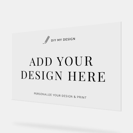 Acryl Event Sign Printing 36x24" Horizontaal Acryl Bord (Hoek)