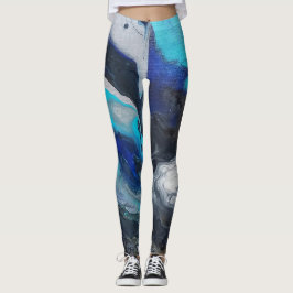 Acryl gieten koele en metalen kleuren  leggings